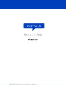 thumbnail of accounting grade 10 study guide