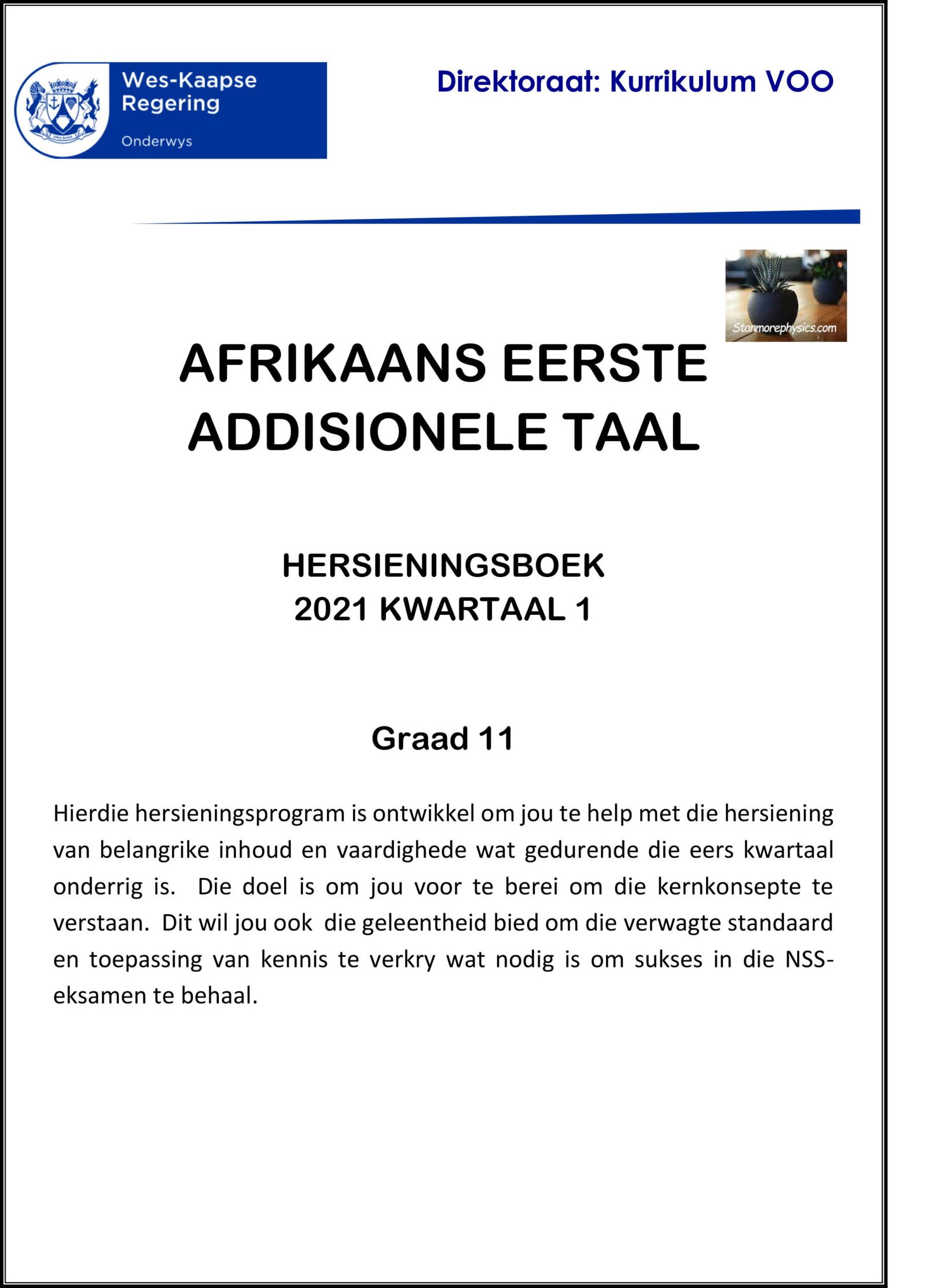 grade 11 afrikaans essay topics